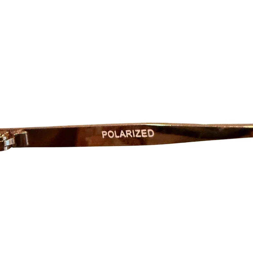 Foster Grant Prelude Rose Polarized Aviator Sunglasses‎ Classic Coastal Chic